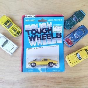 1970s Kidco Tough Wheels Diecast Cars 1979 Lot HONG KONG Classic Corvette + More